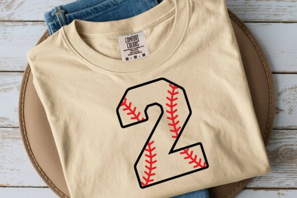Baseball Number Two SVG: Second Birthday