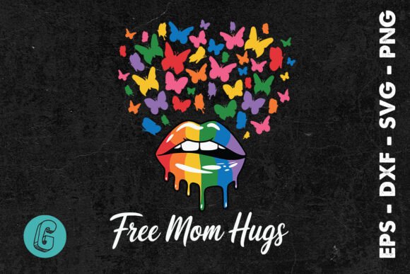 Free Mom Hugs Rainbow LGBT Pride SVG Design Review