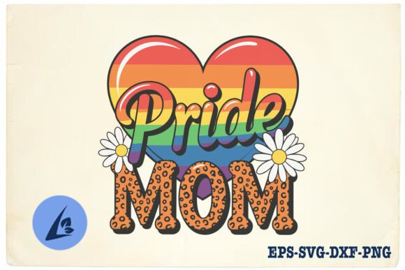 Pride Mom Leopard LGBT Happy Mama SVG