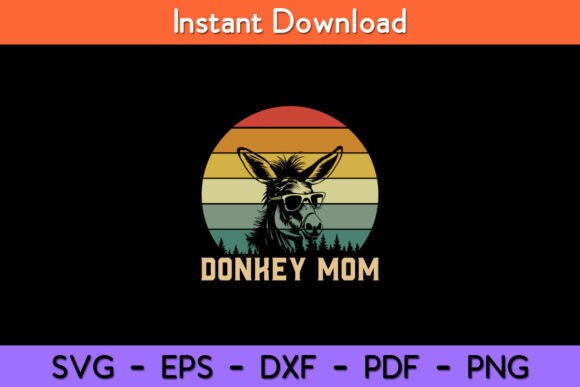 Vintage Donkey Mom Donkey Lovers Mommy